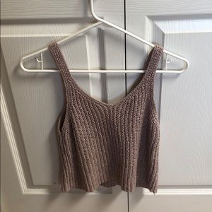 Knitted crop top